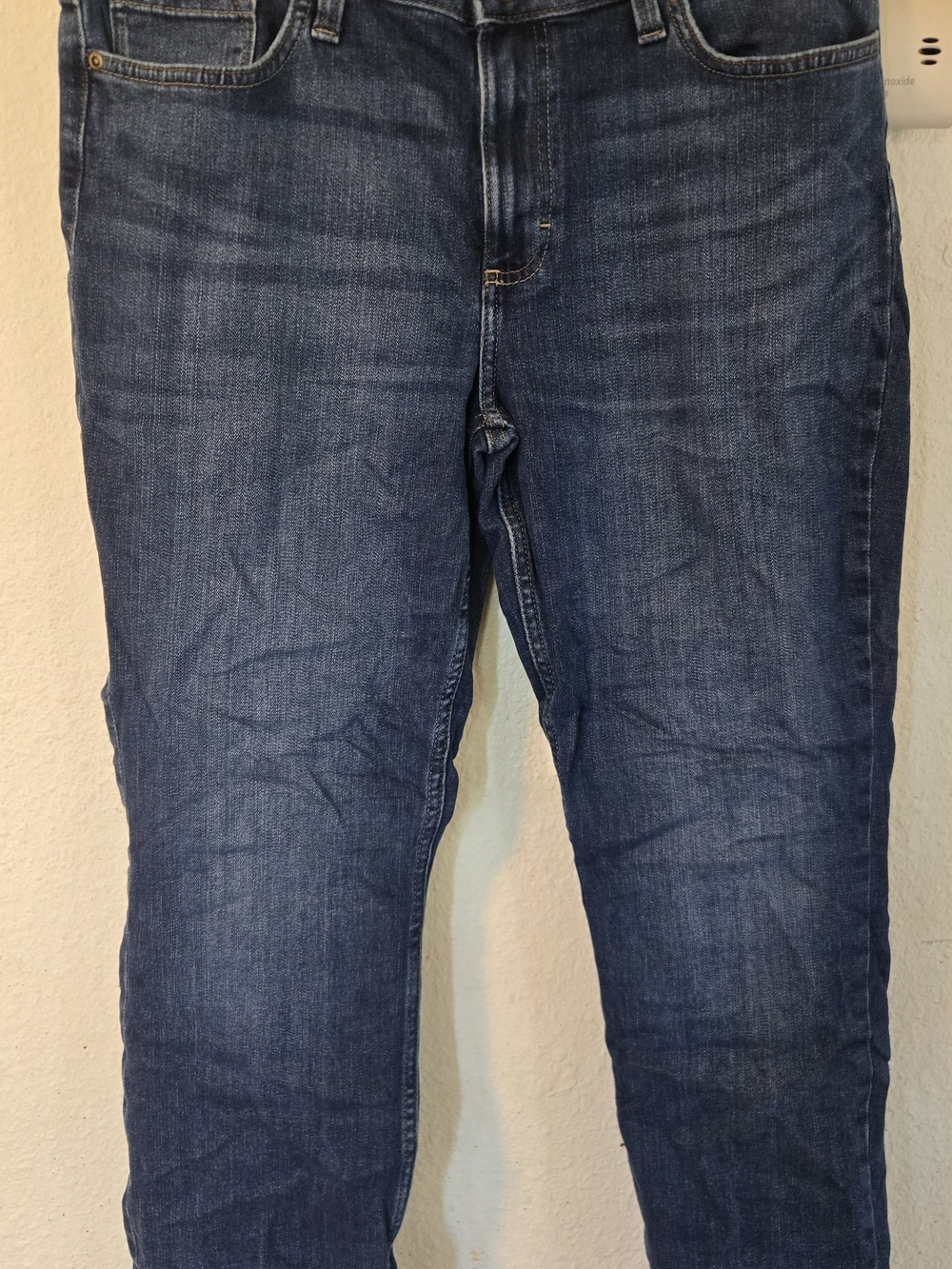 Lee Straight Leg Mid Rise Dark Blue Jeans